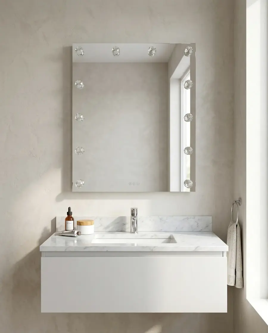 Starlight 30" LED Mirror with Globe Diffusers - Image 3