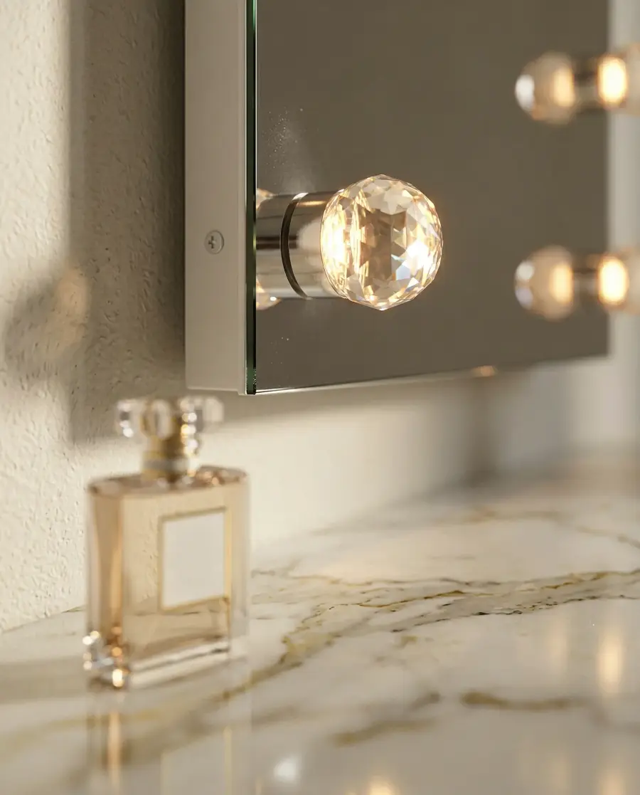 Starlight 48" LED Mirror in Matte White - Image 2