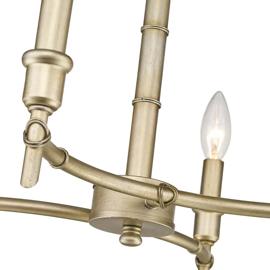 Golden Lighting Cambay 4-Light Semi-Flush Mount in White Gold - Image 4