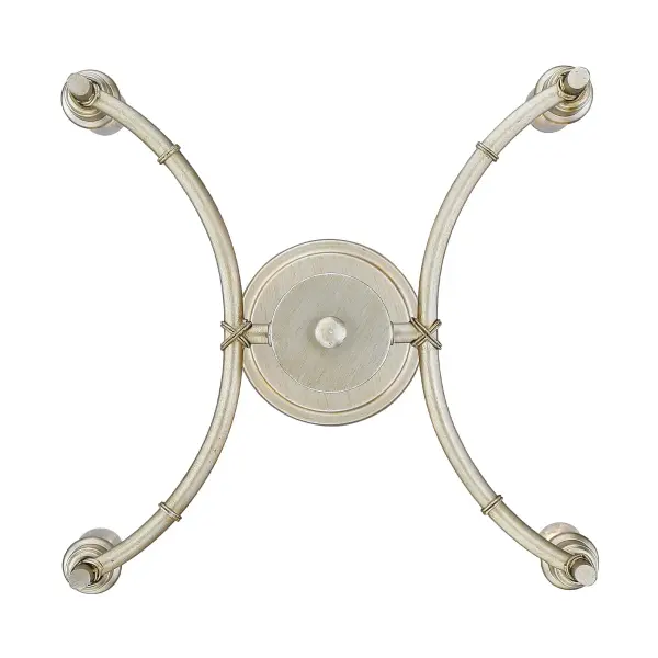 Golden Lighting Cambay 4-Light Semi-Flush Mount in White Gold - Image 5