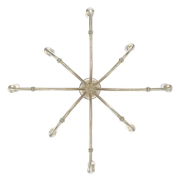 Kamila Eight Light Chandelier in White Gold - Image 3