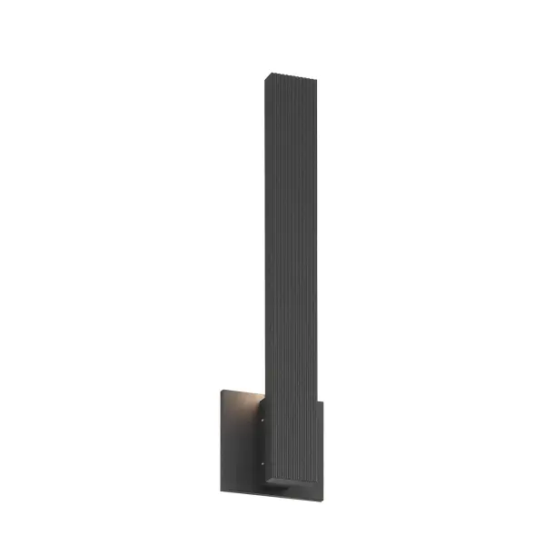 The Golden Lighting Enso delivers contemporary style with integrated LED technology in a striking linear form. Its textured black finish and geometric design create dramatic light and shadow effects while providing efficient, weather-resistant illumination.