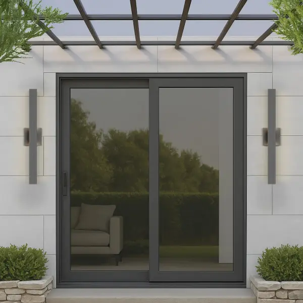 The Golden Lighting Enso combines minimalist design with practical functionality. Its fluted texture creates beautiful light patterns while the integrated LED offers five color temperature options from warm 2700K to cool 5000K. - alternate view