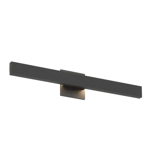 The Enso outdoor wall light combines minimalist design with practical functionality. Its linear fluted texture creates beautiful light patterns while the integrated LED offers five color temperature options from warm to cool white.