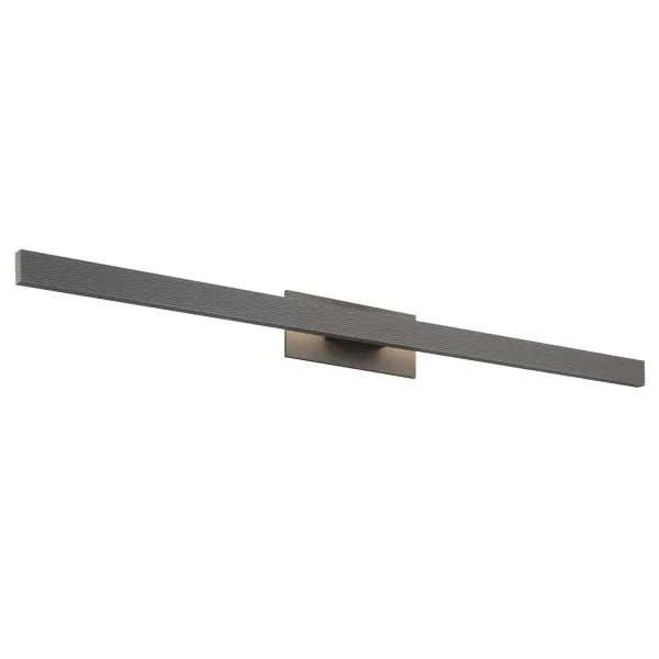 The Golden Lighting Enso combines minimalist design with advanced LED technology, offering 1336 lumens and five color temperature options. Its linear fluted texture creates dramatic light play, while the smooth grey finish adds warmth to modern outdoor spaces.