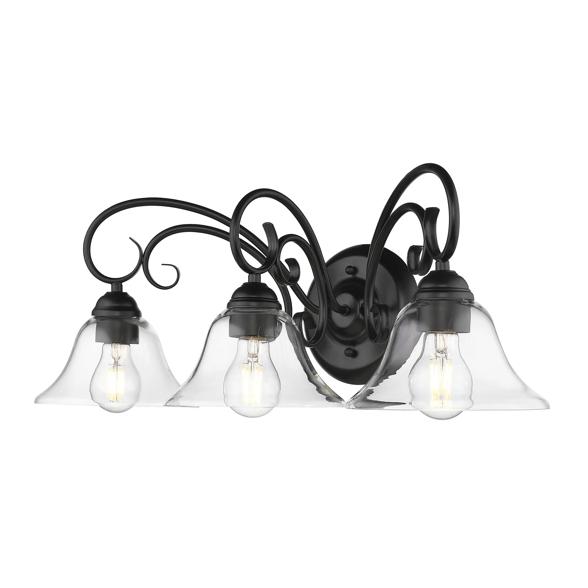 Homestead 3-light Vanity in Matte Black