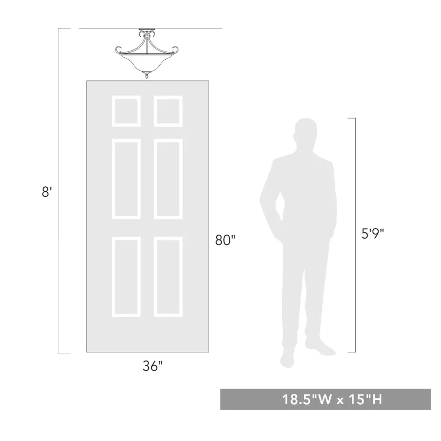 The Semi-Flush Mount by Golden Lighting - Image 6