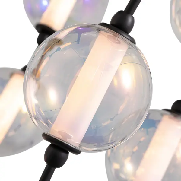 Golden Lighting Pearla Integrated LED 28" Pendant in Matte Black - Image 5