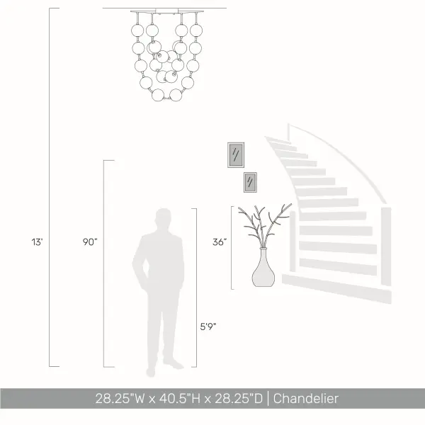 Golden Lighting Pearla Integrated LED 28" Pendant in Matte Black - Image 9