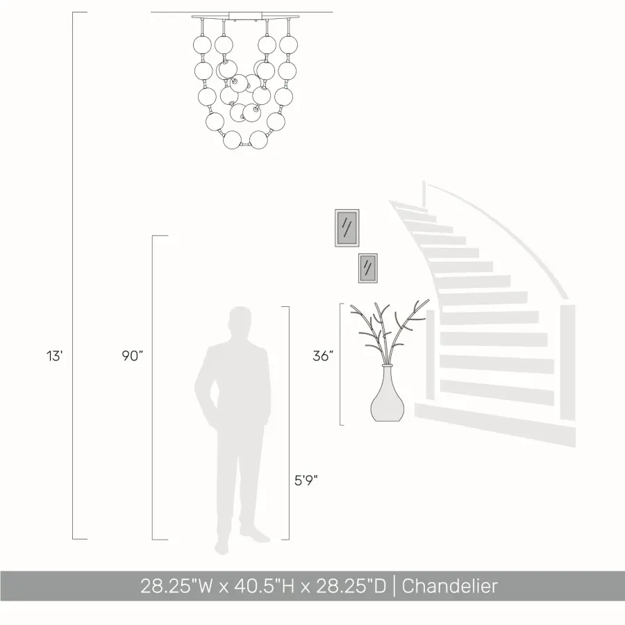 Golden Lighting Pearla Integrated LED 28" Pendant in Matte Black - Image 9