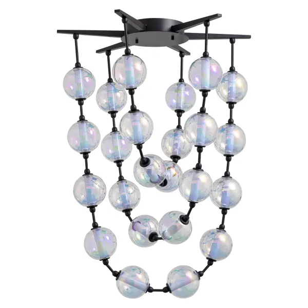 Golden Lighting Pearla Integrated LED 35" Pendant in Matte Black - Image 2