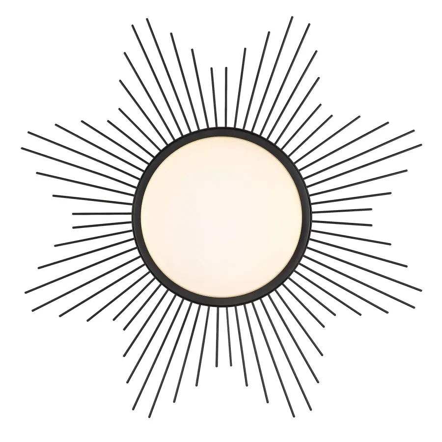Kieran 24" LED Flush Mount in Matte Black - Image 2