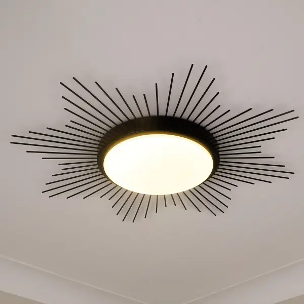 Kieran 24" LED Flush Mount in Matte Black - Image 3