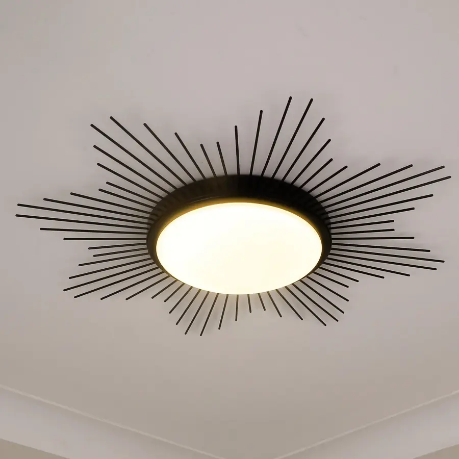 Kieran 24" LED Flush Mount in Matte Black - Image 3