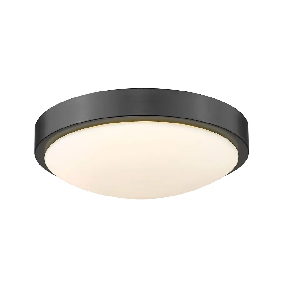 Golden Lighting Gabi Integrated LED 10" Flush Mount in Matte Black - Image 1