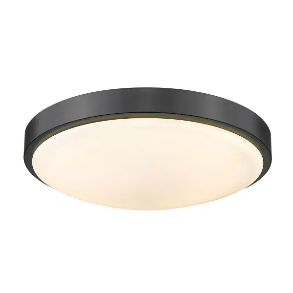 Gabi Integrated LED 12" Flush Mount in Matte Black - Image 1