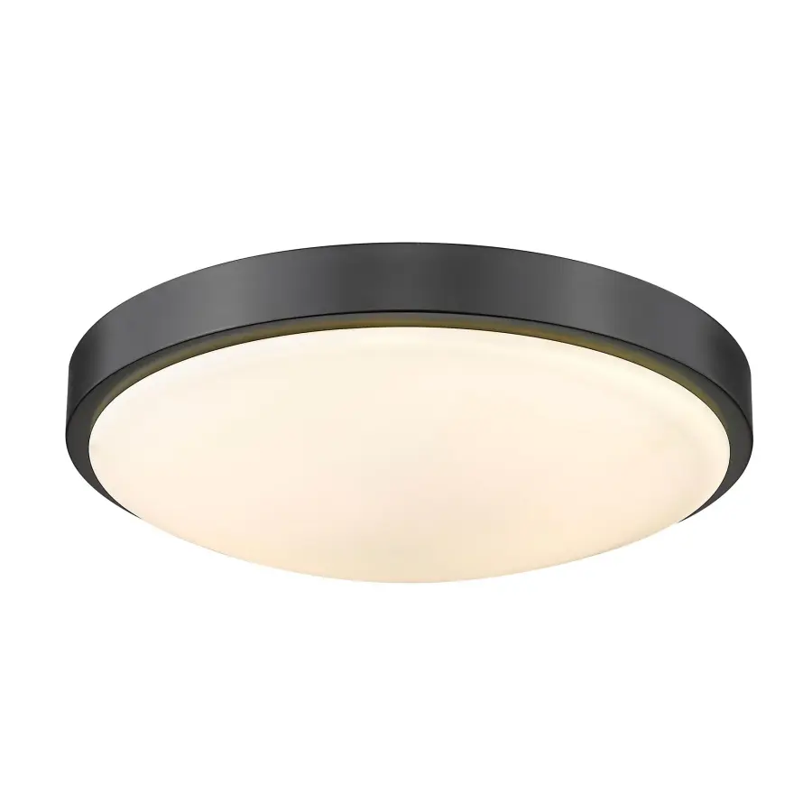 Gabi Integrated LED 12" Flush Mount in Matte Black - Image 1