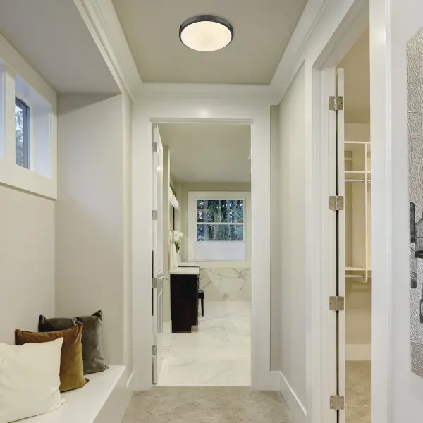 Gabi Integrated LED 12" Flush Mount in Matte Black - Image 2