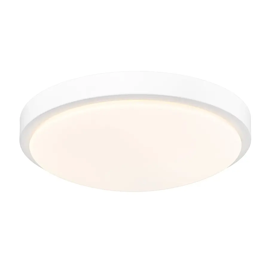 Golden Lighting Gabi Integrated LED 12" Flush Mount in Matte White - Image 1