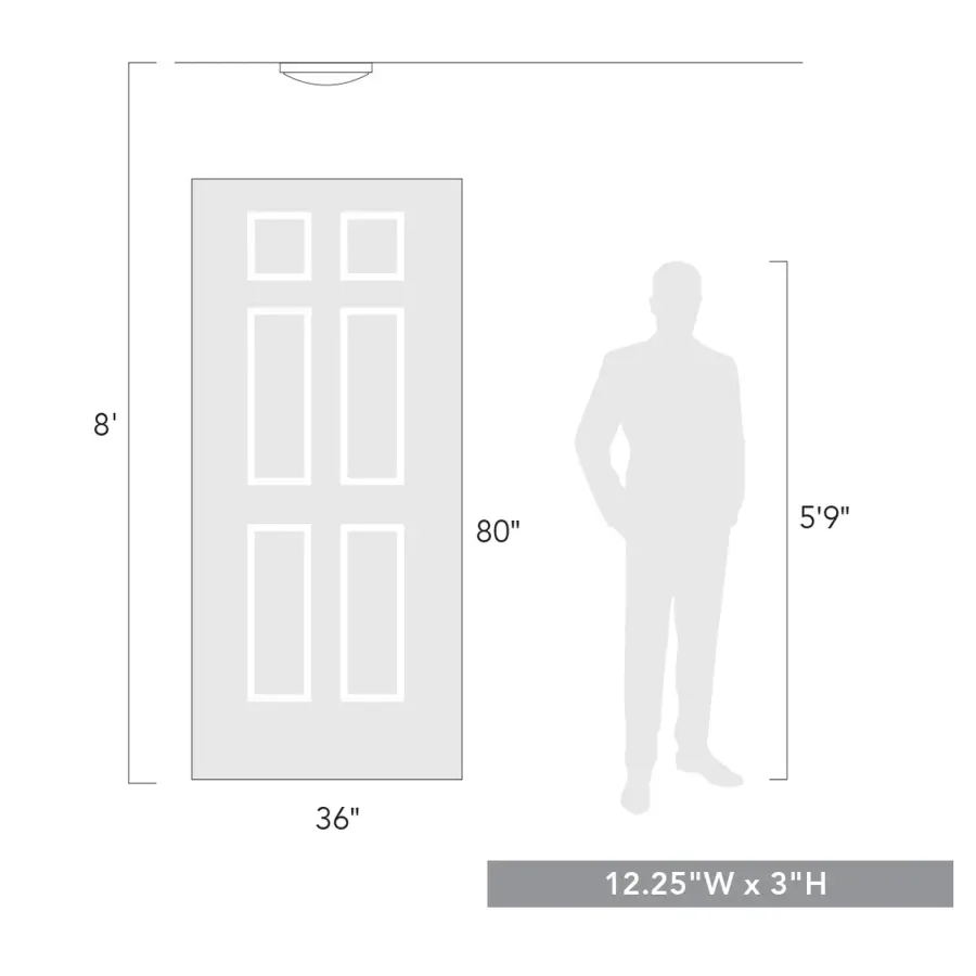 Golden Lighting Gabi Integrated LED 12" Flush Mount in Matte White - Image 8