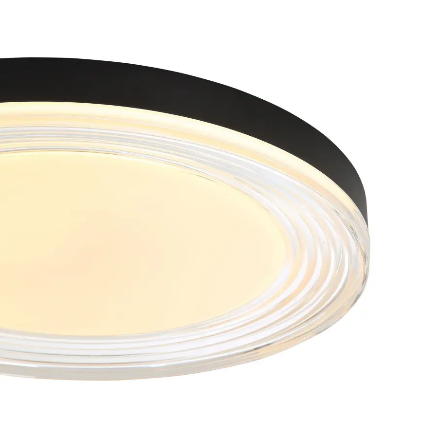 Ondulada 16" LED Flush Mount in Sand Black - Image 5