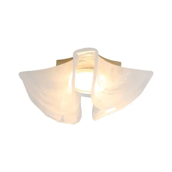 Golden Lighting Glacier Integrated LED Flush Mount in Polished Nickel - Image 4
