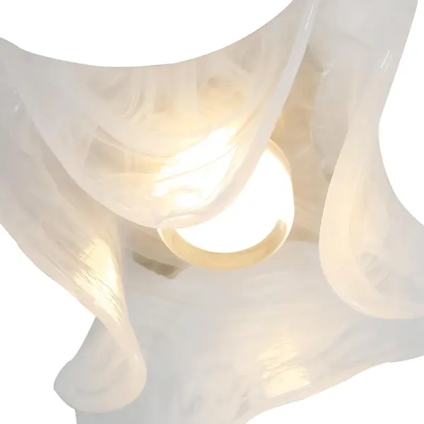 Golden Lighting Glacier Integrated LED Flush Mount in Polished Nickel - Image 5