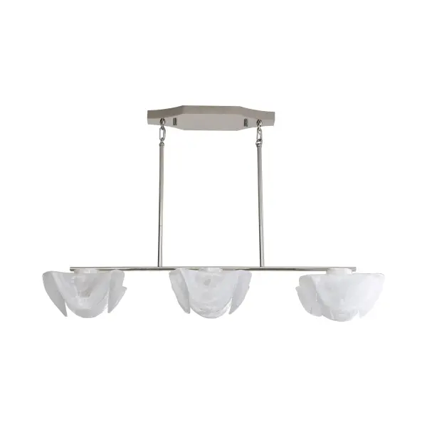 Golden Lighting Glacier Integrated LED Island Light in Polished Nickel - Image 3