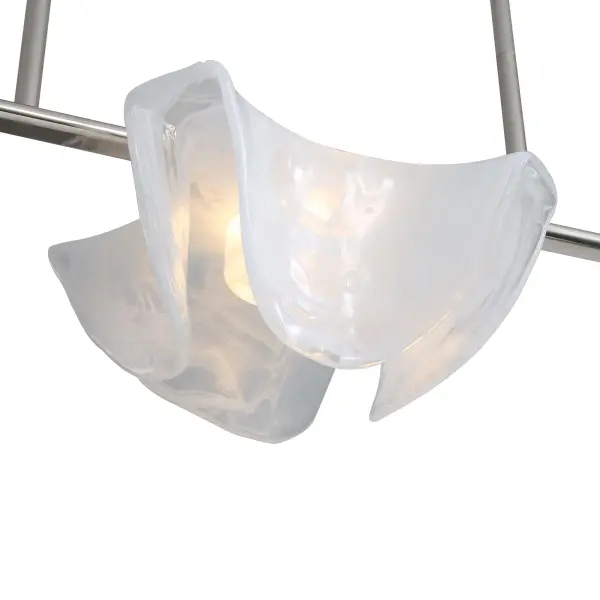 Golden Lighting Glacier Integrated LED Island Light in Polished Nickel - Image 6
