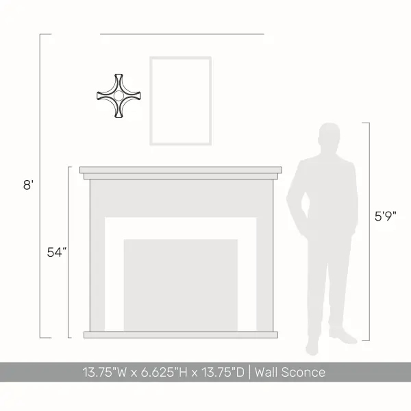 Golden Lighting Glacier Integrated LED Wall Sconce in Polished Nickel - Image 3
