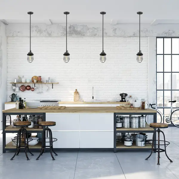 Golden Lighting Seaport 1-Light Pendant in Matte Black - Image 5