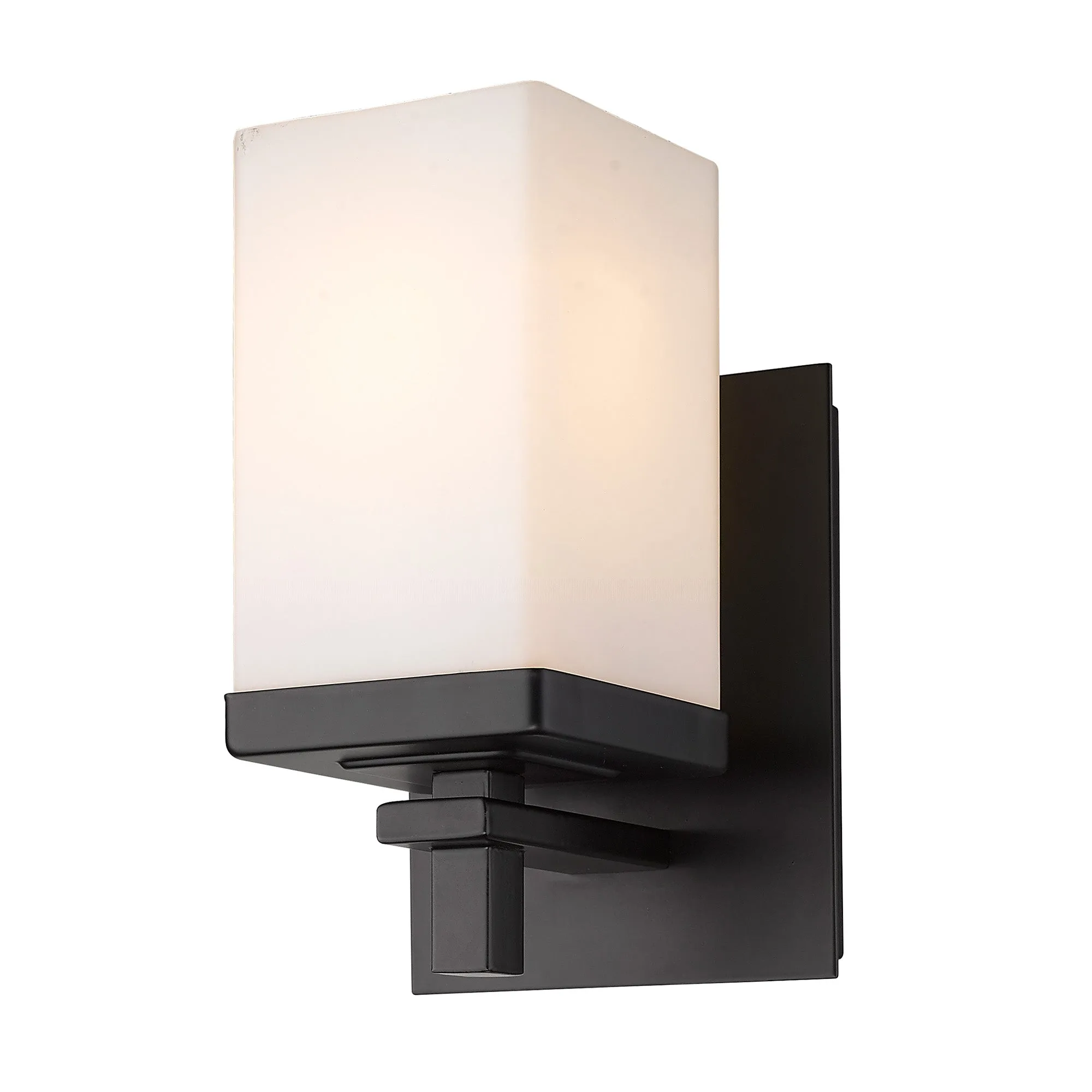 Maddox One Light Wall Sconce in Matte Black