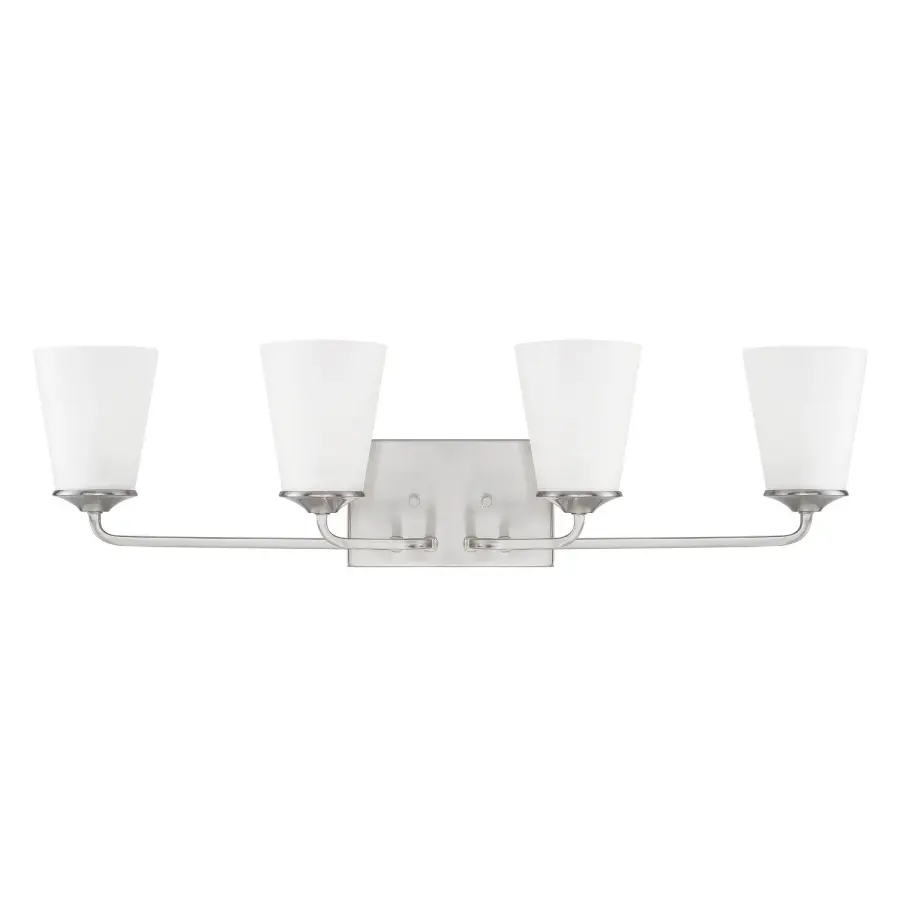Braylon 4-Light Vanity in Brushed Nickel