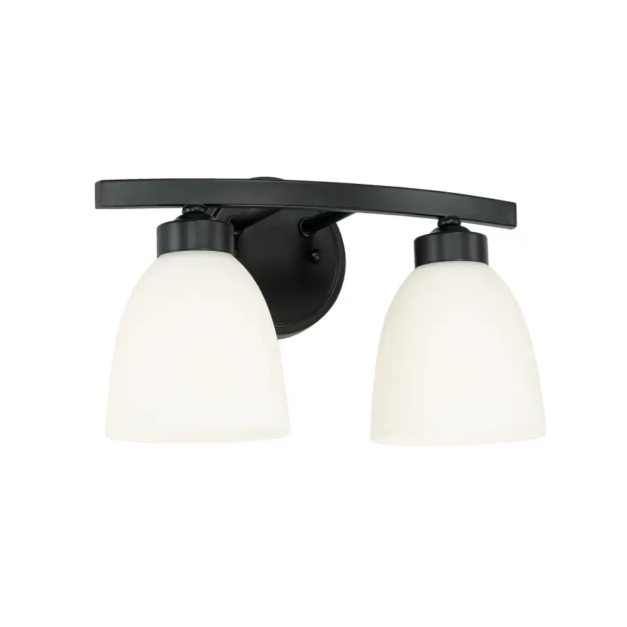 Jameson 2-Light Vanity in Matte Black