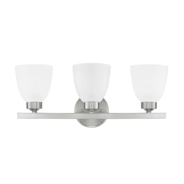 Jameson 3-Light Vanity in Brushed Nickel