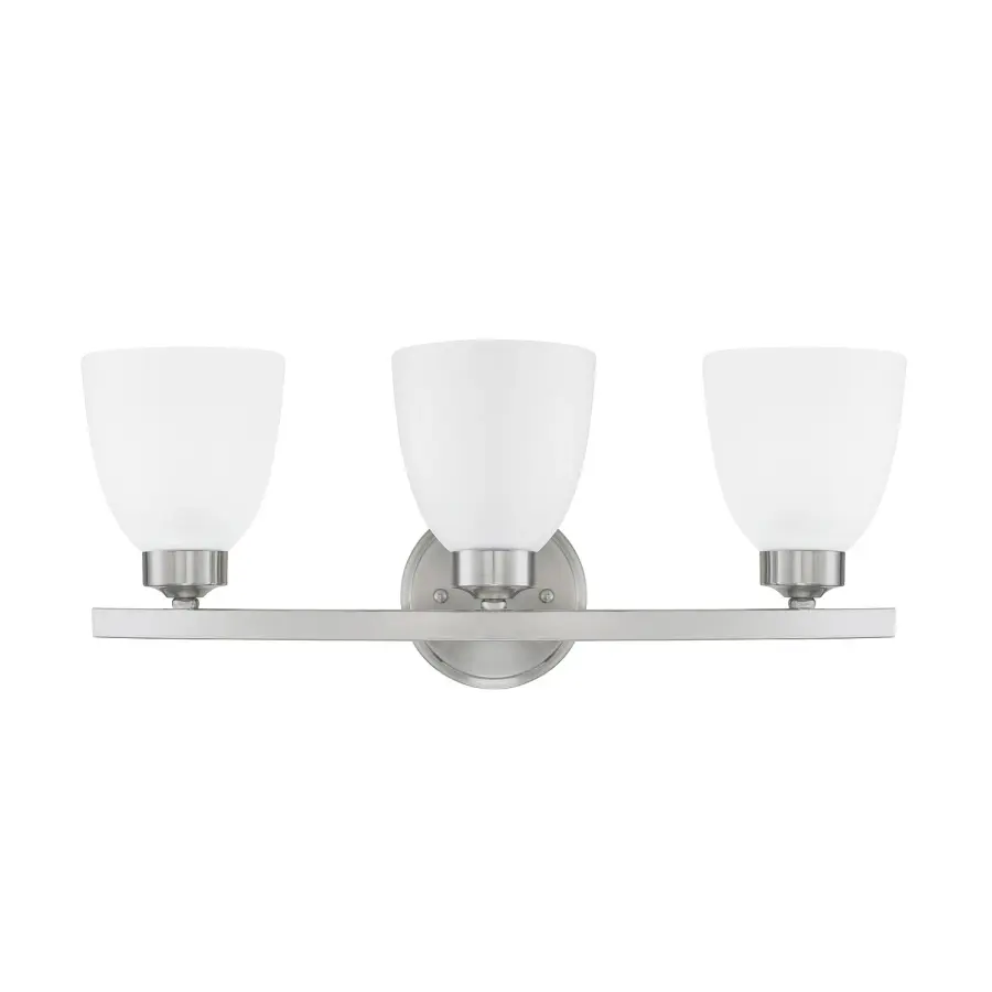 Jameson 3-Light Vanity in Brushed Nickel