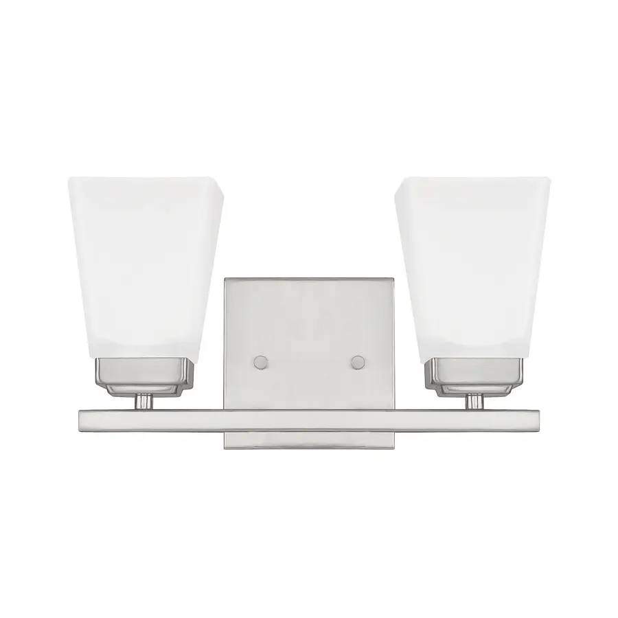 Baxley 2-Light Vanity in Brushed Nickel