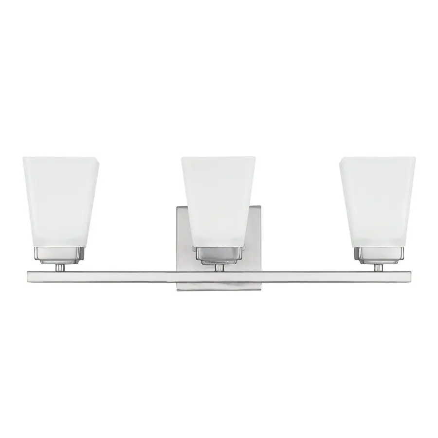 Baxley 3-Light Vanity in Brushed Nickel