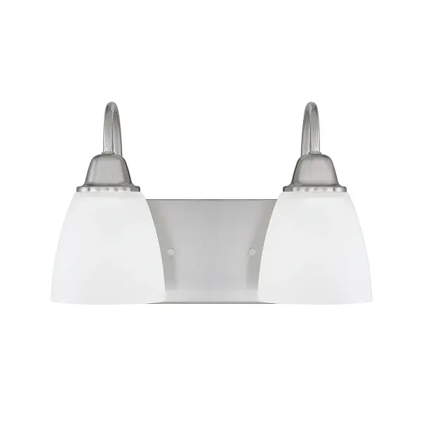 Trenton 2-Light Vanity in Brushed Nickel