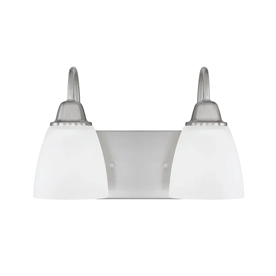 Trenton 2-Light Vanity in Brushed Nickel