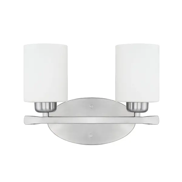 Dixon 2-Light Vanity in Brushed Nickel