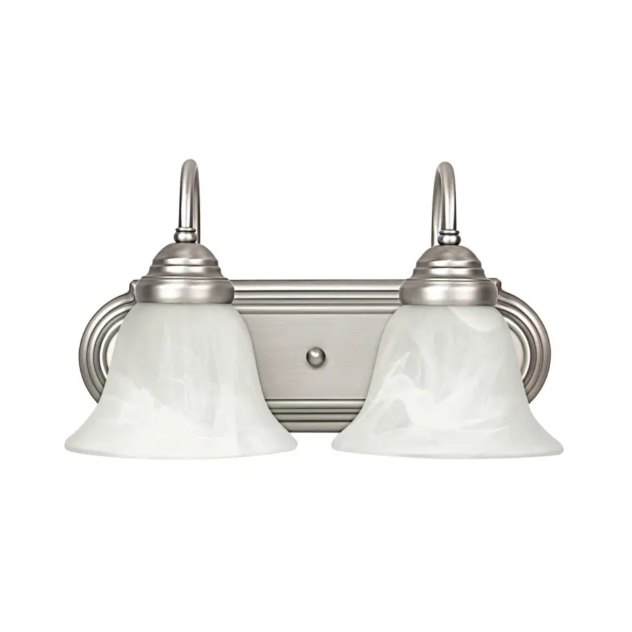 Arthur 2-Light Vanity in Matte Nickel
