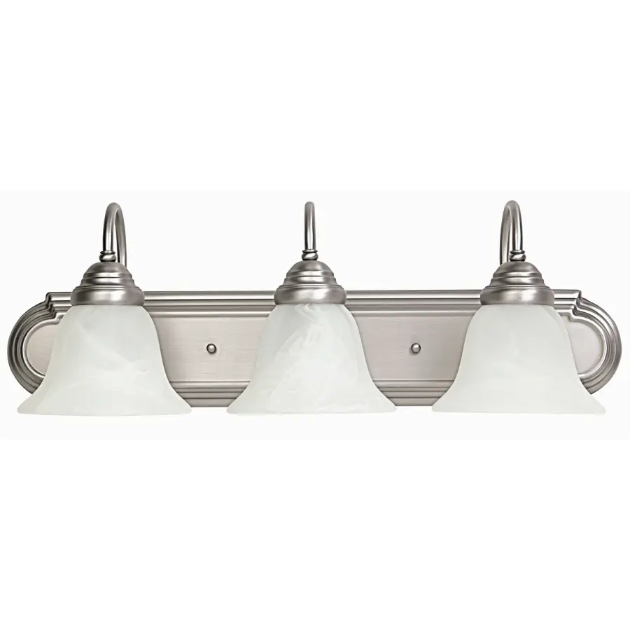 Arthur 3-Light Vanity in Matte Nickel