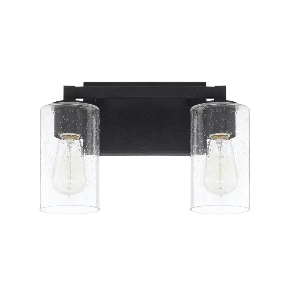 Ravenwood 2-Light Vanity in Black Iron