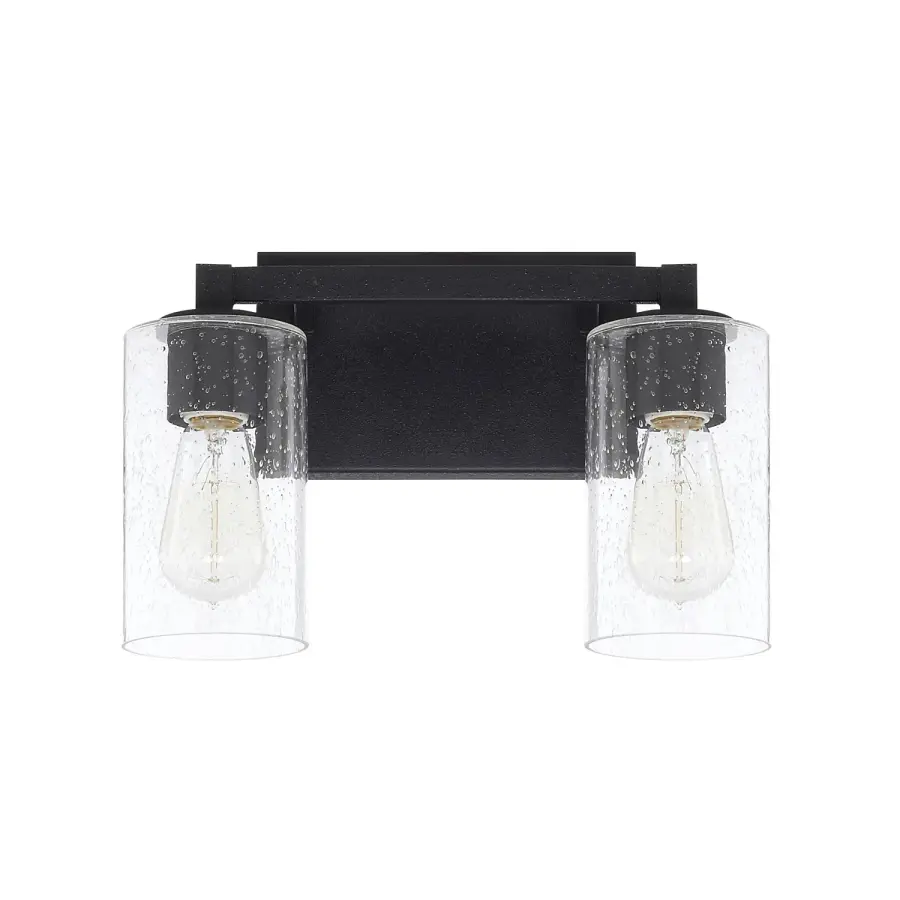 Ravenwood 2-Light Vanity in Black Iron