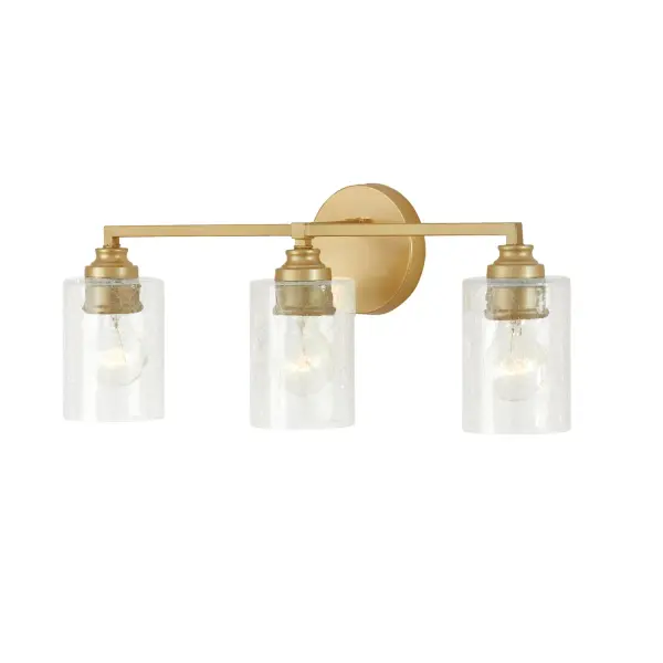 Milan 3-Light Vanity in Capital Gold