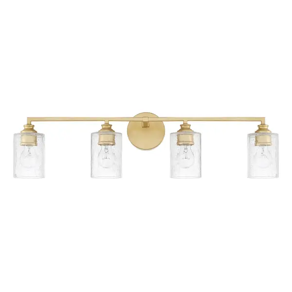 Milan 4-Light Vanity in Capital Gold