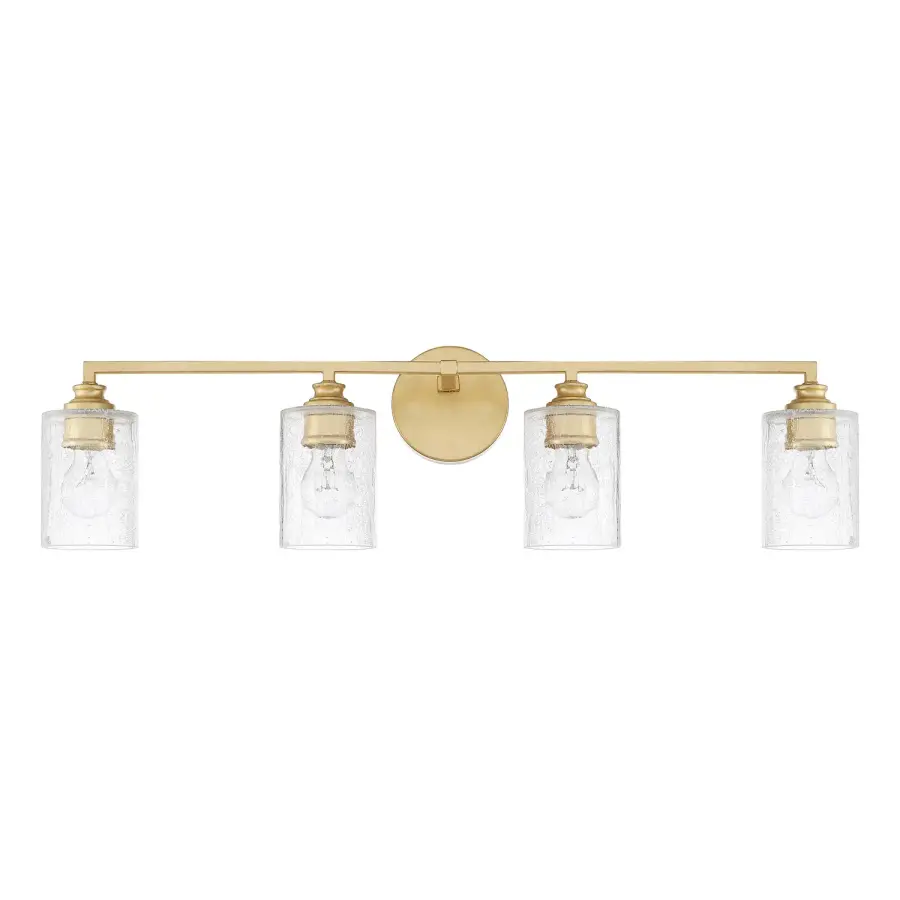 Milan 4-Light Vanity in Capital Gold