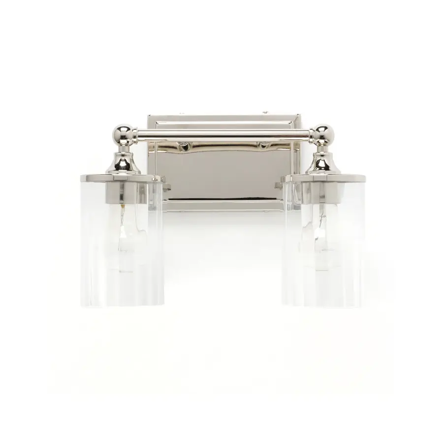 Camden 2-Light Vanity in Polished Nickel