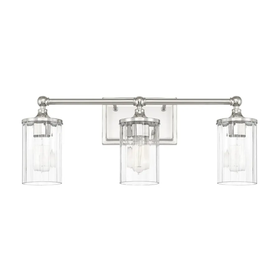 Camden 3-Light Vanity in Polished Nickel